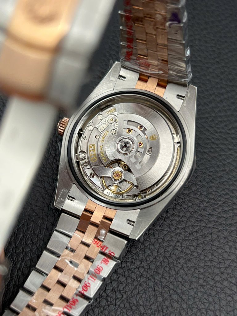 Đồng Hồ Rolex DateJust Mặt Xà Cừ Phủ Vàng Thật Máy Calibre 3235 Nâng Cấp 41mm (15)