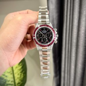 Đồng Hồ Rolex Daytona 126599TRU Đính Đá Ruby Nhân Tạo & Moissanite 40mm (7)