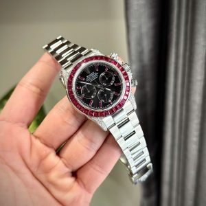 Đồng Hồ Rolex Daytona 126599TRU Đính Đá Ruby Nhân Tạo & Moissanite 40mm (7)