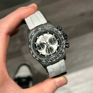 Đồng Hồ Rolex Daytona Diw Forged Carbon Cream Replica Máy Calibre 4130 40mm (2)