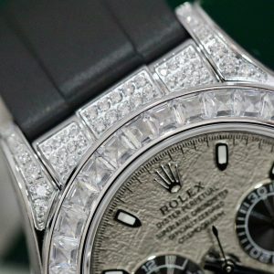Đồng Hồ Rolex Fake Máy Thuỵ Sỹ Đính Đá Daytona Mặt Số Thiên Thạch 40mm (10)