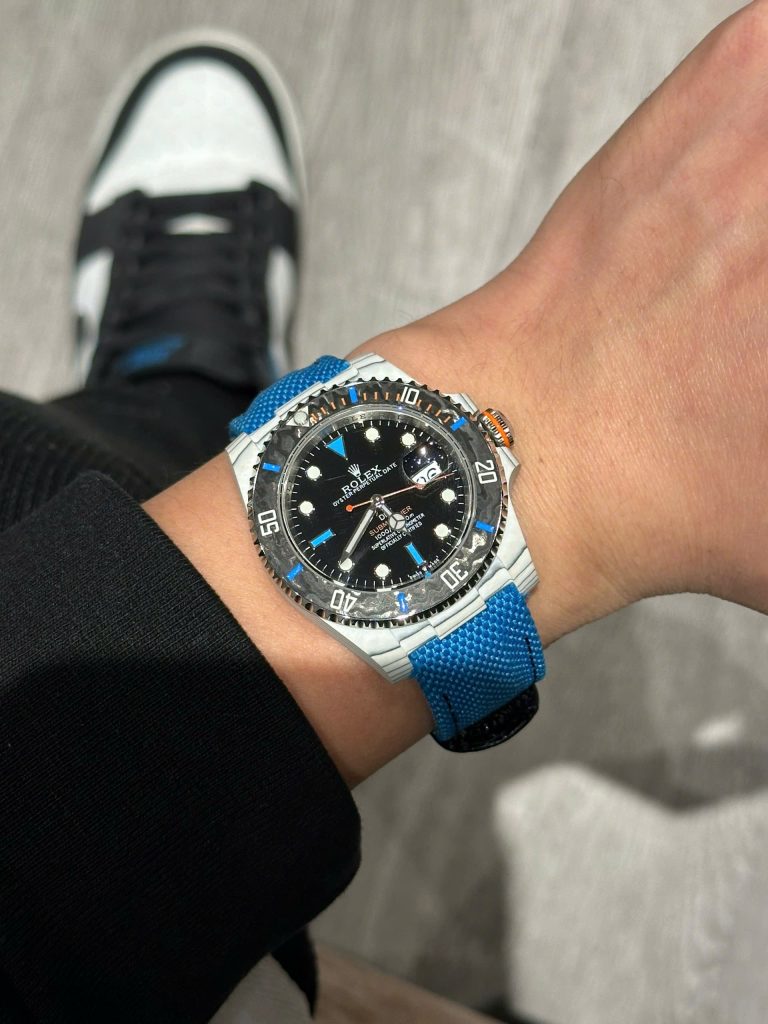Đồng Hồ Rolex Submariner DIW Blue Fabric Strap Replica Cao Cấp 40mm (1)