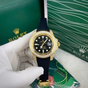 Đồng Hồ Rolex Submariner Máy Cơ Automatic Nhật Dây Cao Su 40mm (1)