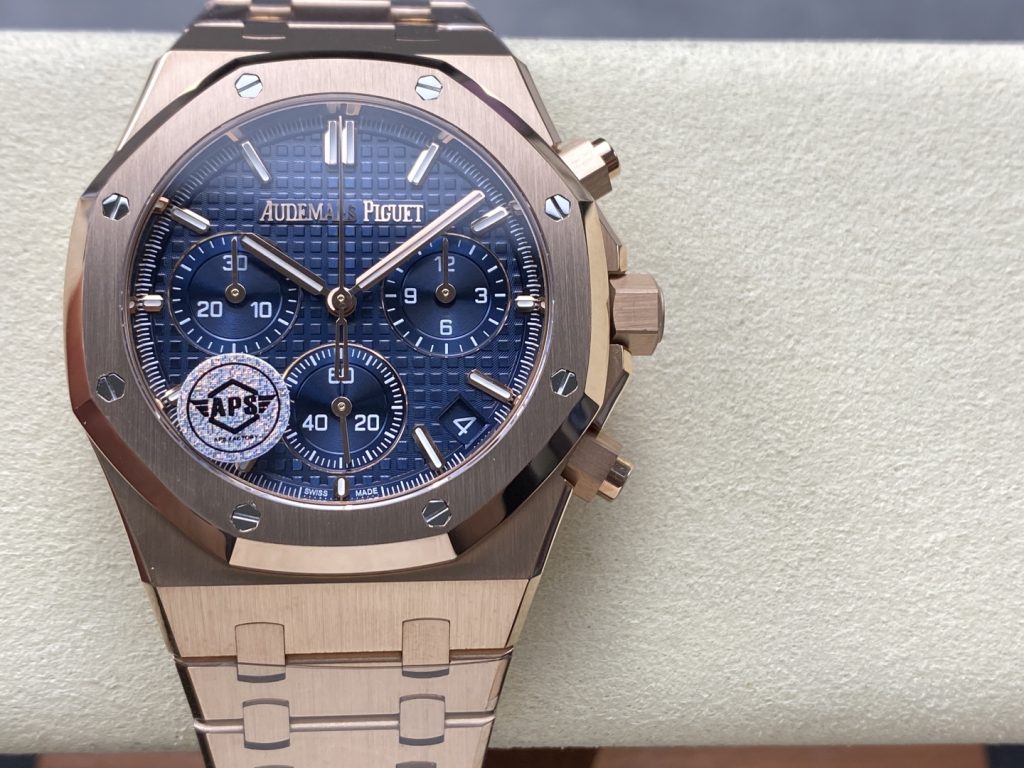 Đồng Hồ Audemars Piguet Chế Tác Royal Oak 26240OR Mặt Xanh Xưởng APS 2025 41mm (9)