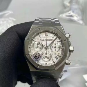 Đồng Hồ Audemars Piguet Chế Tác Royal Oak 26240ST Mặt Trắng Xưởng APS 2025 41mm (5)