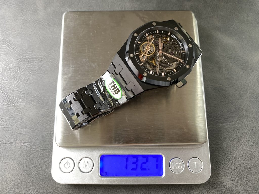 Đồng Hồ Audemars Piguet Chế Tác Vỏ Gốm Royal Oak 15416CE Skeleton Nhà Máy THB 41mm (10)