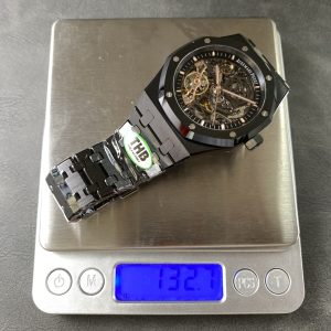 Đồng Hồ Audemars Piguet Chế Tác Vỏ Gốm Royal Oak 15416CE Skeleton Nhà Máy THB 41mm (10)