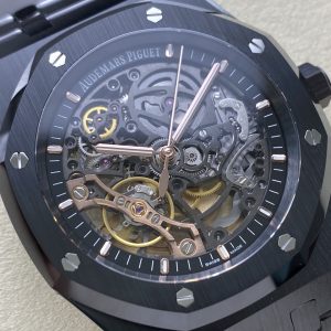 Đồng Hồ Audemars Piguet Chế Tác Vỏ Gốm Royal Oak 15416CE Skeleton Nhà Máy THB 41mm (10)