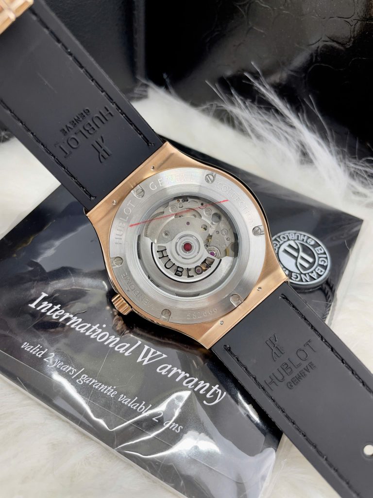 Đồng Hồ Hublot Fake Cao Cấp ZF Nhật Màu Vàng King Gold Máy Miyota 8215 42mm (1)