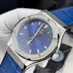 Đồng Hồ Hublot Nam Đính Đá Classic Fusion ZF Nhật Màu Xanh Dương 42mm (1)