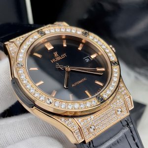 Đồng Hồ Hublot ZF Nhật Classic Fusion King Gold Diamonds Fake Cao Cấp 42mm (6)