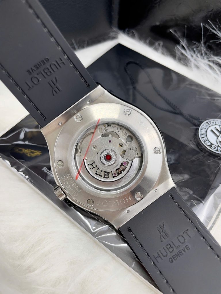 Đồng Hồ Hublot ZF Nhật Mặt Số Xám Fake Cao Cấp Máy Miyota 8215 42mm (1)