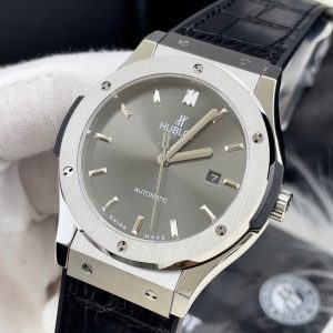 Đồng Hồ Hublot ZF Nhật Mặt Số Xám Fake Cao Cấp Máy Miyota 8215 42mm (7)