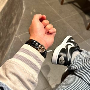 Đồng Hồ Patek Philippe Phủ Vàng 18K Đính Moissanite Complications 6104R 44mm (8)