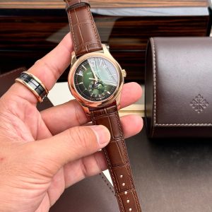 Đồng Hồ Patek Philippe Rep 11 Complications 5205G Mặt Xanh Lá Cây 40mm (1)