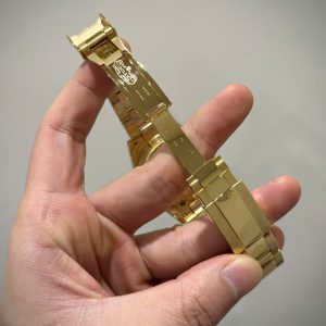 Đồng Hồ Rolex Chế Tác Phủ Vàng 18K Đính Đá Ruby Tổng Hợp & Moissanite 40mm (5)