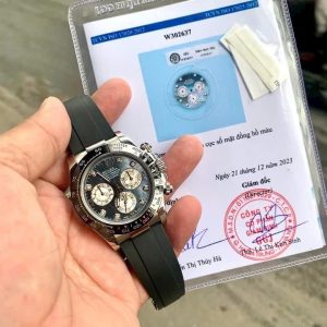 Đồng Hồ Rolex Daytona Chế Tác Mặt Số Tím Cọc Số Moissanite Cao Cấp Nhất 40mm (1)