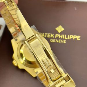 Đồng Hồ Rolex Fake Nhật GMT Master II Mạ Vàng Máy Cơ Automatic 40mm (8)