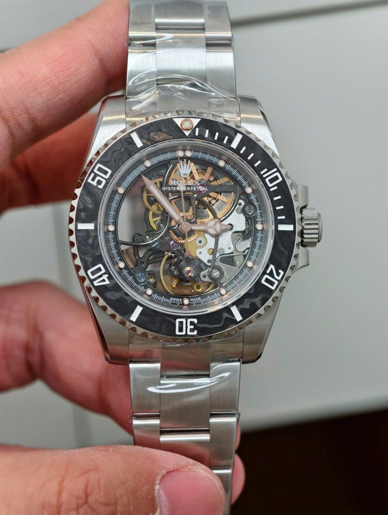 Đồng Hồ Rolex Submariner Skeleton Replica Cao Cấp Nhất 40mm (6)
