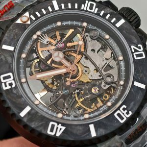 Đồng Hồ Rolex Submariner Skeleton Replica Cao Cấp Vỏ Gốm 40mm