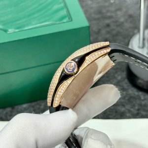 Đồng Hồ Franck Muller V45 Dragon Mặt Xanh Lá Cây Đính Đá Xưởng ABF 45mm