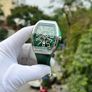 Đồng Hồ Franck Muller V45 Replica Cao Cấp Nhất Màu Xanh Lá Nhà Máy ABF 45mm