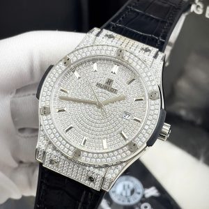 Dong Ho Hublot Automatic Nam Dinh Full Da Mau Fake May Co Nhat 42mm 5