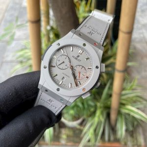 Dong Ho Hublot Automatic Nam Fake May Co Nhat Mau Xam 42mm 5