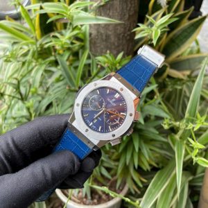 Dong Ho Hublot Automatic Nam Fake May Nhat Mau Xanh Duong 42mm 3