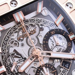 Đồng Hồ Hublot Fake 11 Spirit Of Big Bang King Gold Dây One Click 44mm (2)