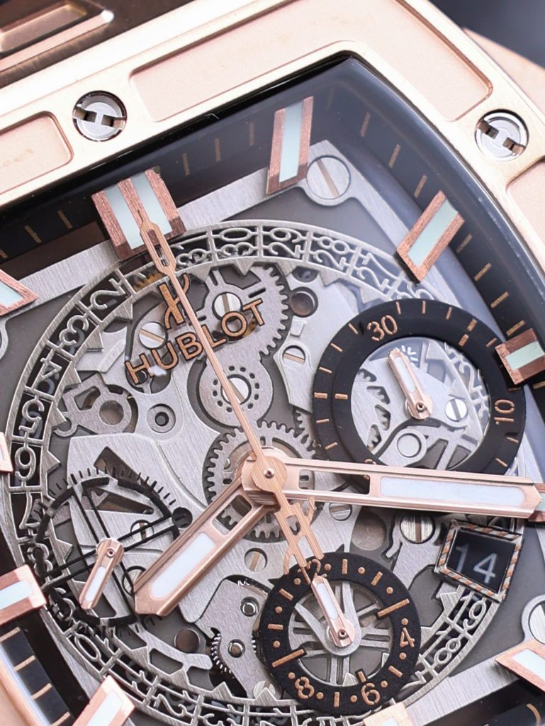 Đồng Hồ Hublot Fake 11 Spirit Of Big Bang King Gold Dây One Click 44mm (2)