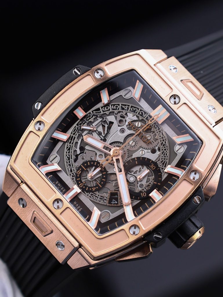 Đồng Hồ Hublot Fake 11 Spirit Of Big Bang King Gold Dây One Click 44mm (2)