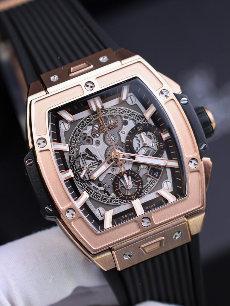 Đồng Hồ Hublot Fake 11 Spirit Of Big Bang King Gold Dây One Click 44mm (2)