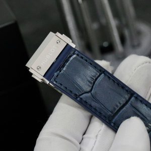 Đồng Hồ Hublot Nam Đính Đá Classic Fusion Mặt Xanh Replica Xưởng HB 42mm (5)