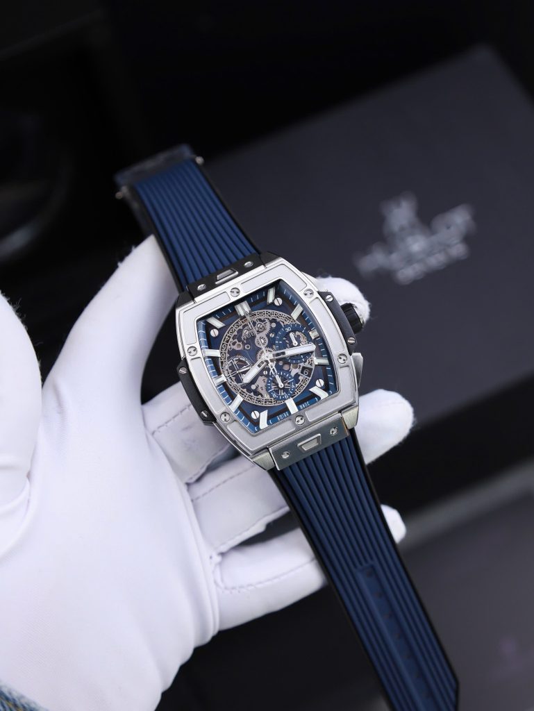 Đồng Hồ Hublot Replica 11 Spirit Of Big Bang Titanum Màu Xanh Blue 44mm (2)