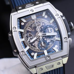 Đồng Hồ Hublot Replica 11 Spirit Of Big Bang Titanum Màu Xanh Blue 44mm (2)