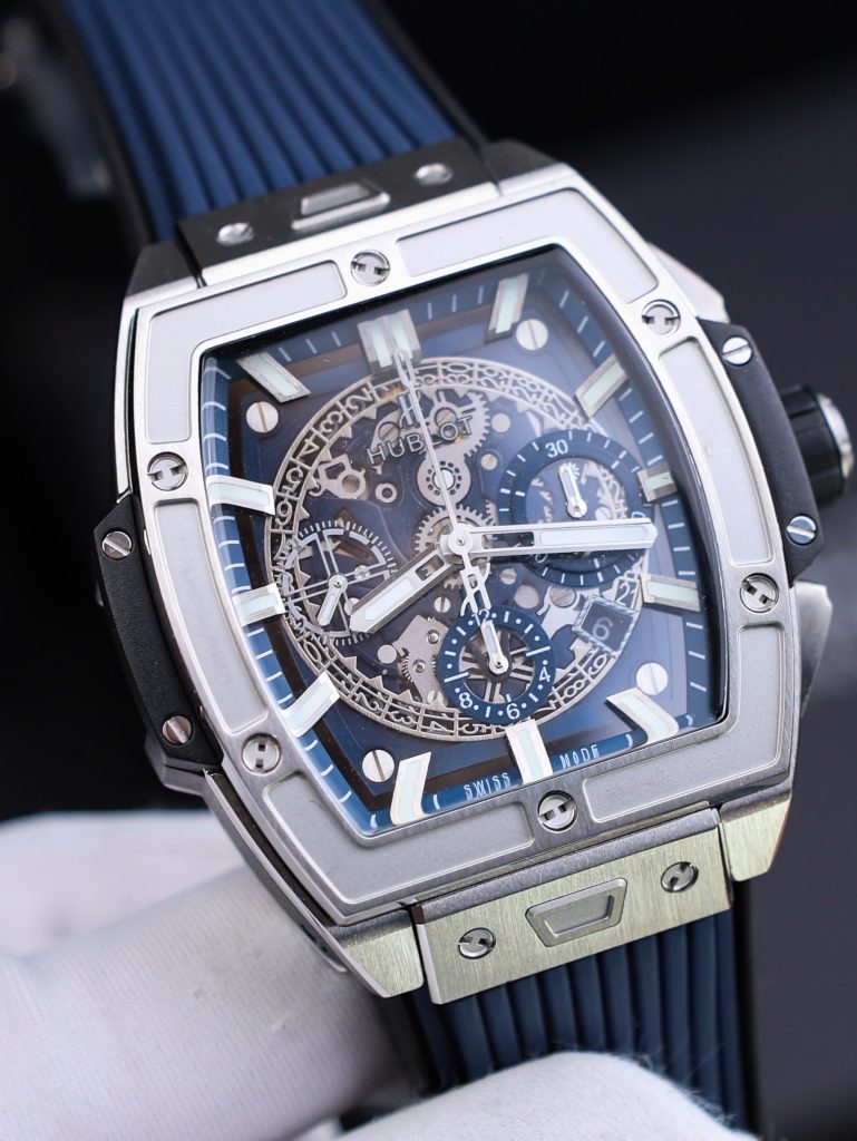 Đồng Hồ Hublot Replica 11 Spirit Of Big Bang Titanum Màu Xanh Blue 44mm (2)