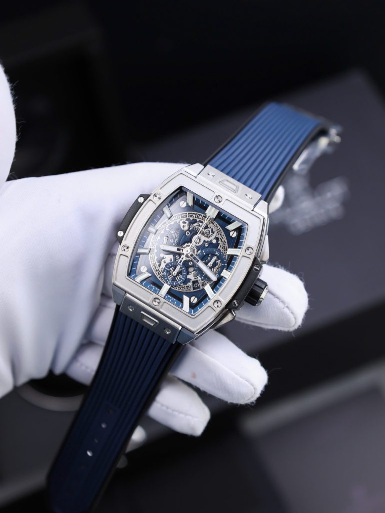 Đồng Hồ Hublot Replica 11 Spirit Of Big Bang Titanum Màu Xanh Blue 44mm (2)