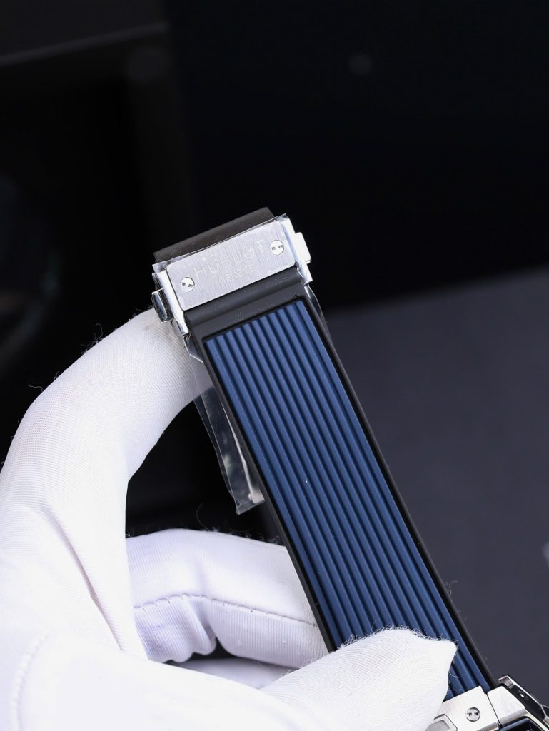 Đồng Hồ Hublot Replica 11 Spirit Of Big Bang Titanum Viền Gốm Xanh 44mm (2)