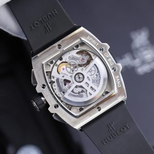 Đồng Hồ Hublot Replica 11 Spirit Of Big Bang Titanum Viền Gốm Xanh 44mm (2)