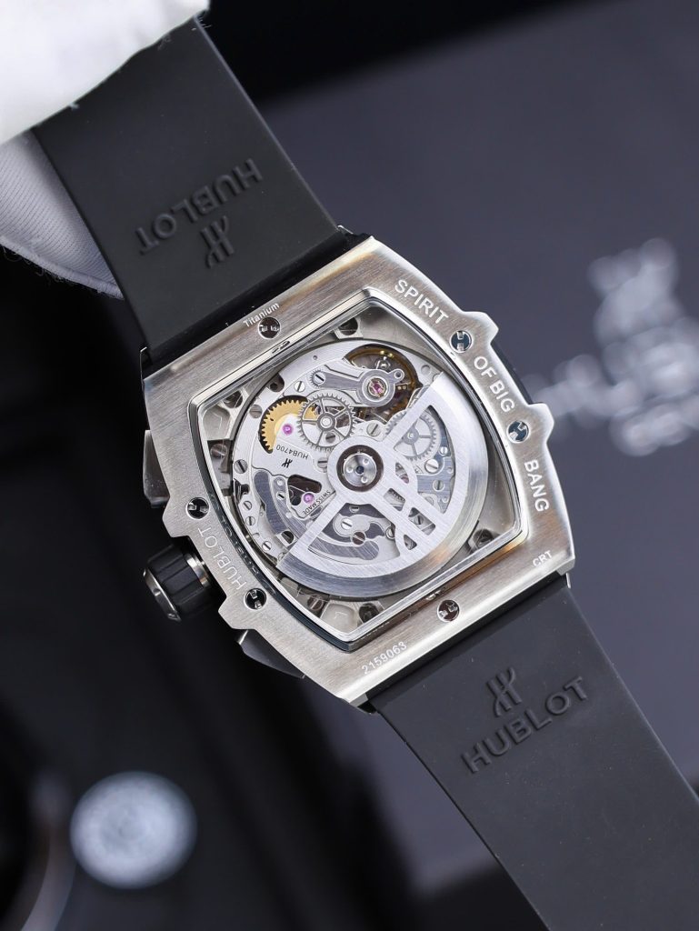 Đồng Hồ Hublot Replica 11 Spirit Of Big Bang Titanum Viền Gốm Xanh 44mm (2)