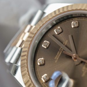 Dong Ho Nam Rolex DateJust Super Fake Cao Cap Mat Chocolate May Thuy Sy 41mm 4