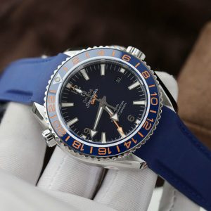 Đồng Hồ Omega Fake Cao Cấp Seamaster Planet Ocean Automatic Màu Xanh (1)
