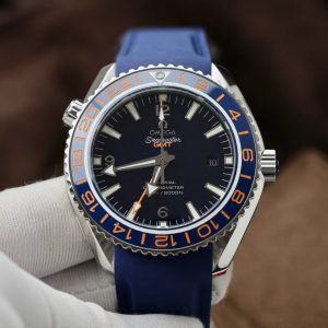 Đồng Hồ Omega Fake Cao Cấp Seamaster Planet Ocean Automatic Màu Xanh (1)