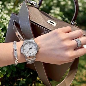 Đồng Hồ Patek Philippe Nautilus 7118 Fake Máy Thuỵ Sỹ Đính Đá Xưởng GR (6)