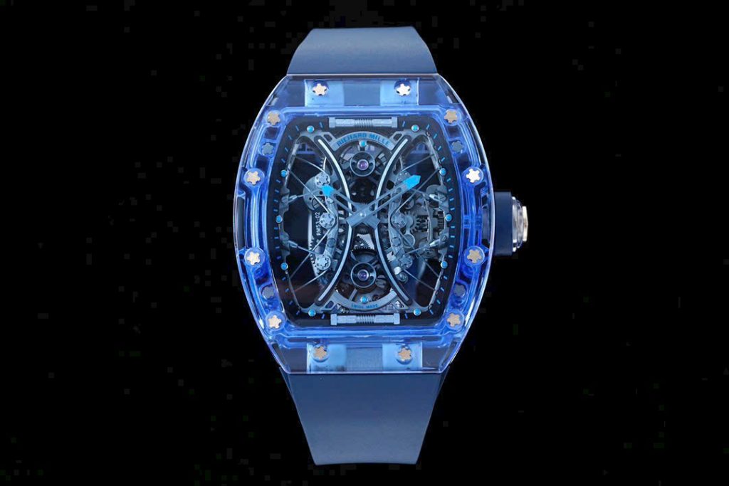 Đồng Hồ Richard Mille RM53-02 Tourbillon Sapphire Xanh Dương Chế Tác (1)