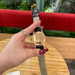 Đồng Hồ Rolex Automatic Nam Fake Máy Nhật Dây Da Màu Đen 39mm (1)