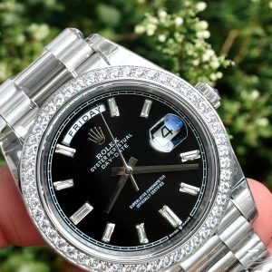 Đồng Hồ Rolex Fake Cao Cấp Day-Date 228236 Nam Dây Kim Loại 40mm (4)