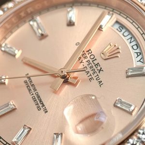 Đồng Hồ Rolex Fake Thuỵ Sỹ Day-Date 228238 Đính Đá Nam 40mm (8)