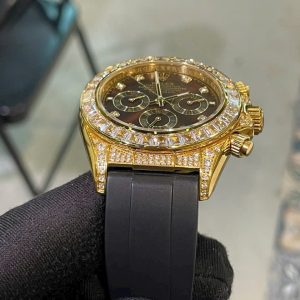 Đồng Hồ Rolex Nam Đính Full Đá Daytona Fake Máy Nhật Automatic 40mm (7)